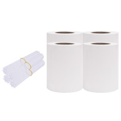 vidaXL Paneles de privacidad 4 uds PVC blanco 35x0,19 m