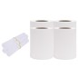 vidaXL Paneles de privacidad 4 uds PVC blanco 35x0,19 m vidaXL Paneles de privacidad 4 uds PVC blanco 35x0,19 m