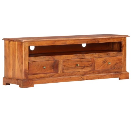 vidaXL Mueble de TV de madera maciza de acacia 120x30x40 cm