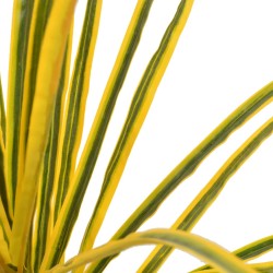 vidaXL Planta artificial drácena con macetero 125 cm amarilla