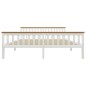 vidaXL Estructura de cama madera de pino maciza blanca 180x200 cm vidaXL Estructura de cama madera de pino maciza blanca 180x200 cm
