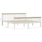 vidaXL Estructura de cama madera de pino maciza blanca 180x200 cm vidaXL Estructura de cama madera de pino maciza blanca 180x200 cm