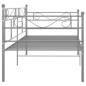 vidaXL Estructura de sofá cama de metal gris 90x200 cm vidaXL Estructura de sofá cama de metal gris 90x200 cm