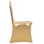vidaXL Fundas de silla elásticas 25 unidades doradas vidaXL Fundas de silla elásticas 25 unidades doradas