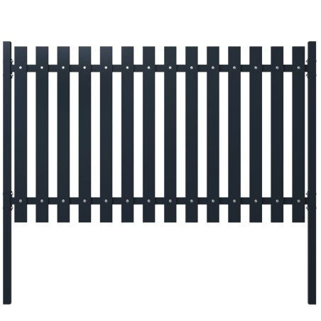 vidaXL Panel de valla acero recubrimiento polvo antracita 174,5x75 cm