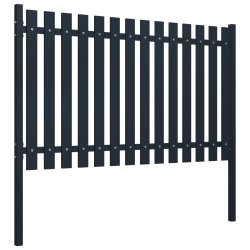 vidaXL Panel de valla acero recubrimiento polvo antracita 174,5x75 cm