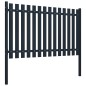 vidaXL Panel de valla acero recubrimiento polvo antracita 174,5x75 cm vidaXL Panel de valla acero recubrimiento polvo antracita 174,5x75 cm
