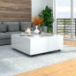 vidaXL Mesa de centro blanco brillante 100x100x35 cm vidaXL Mesa de centro blanco brillante 100x100x35 cm