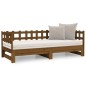 vidaXL Sofá cama extraíble madera de pino marrón miel 2x(80x200) cm vidaXL Sofá cama extraíble madera de pino marrón miel 2x(80x200) cm