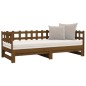 vidaXL Sofá cama extraíble madera de pino marrón miel 2x(80x200) cm vidaXL Sofá cama extraíble madera de pino marrón miel 2x(80x200) cm