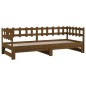 vidaXL Sofá cama extraíble madera de pino marrón miel 2x(80x200) cm vidaXL Sofá cama extraíble madera de pino marrón miel 2x(80x200) cm