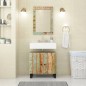 vidaXL Mueble de lavabo madera reciclada madera ingeniería 62x33x58 cm vidaXL Mueble de lavabo madera reciclada madera ingeniería 62x33x58 cm