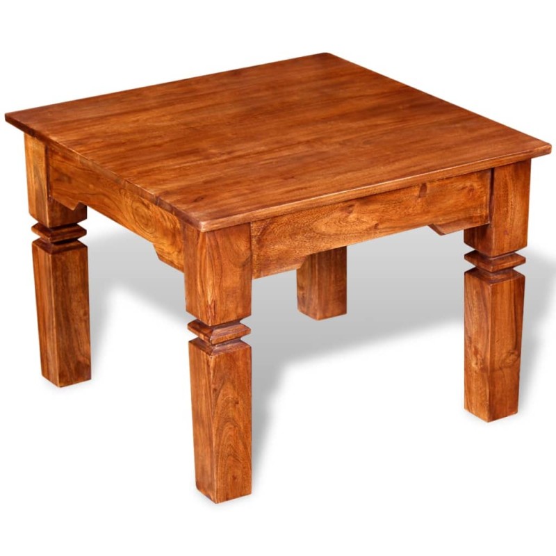 vidaXL Mesa de centro de madera maciza 60x60x45 cm vidaXL Mesa de centro de madera maciza 60x60x45 cm