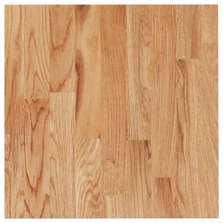 vidaXL Tablero de mesa cuadrado madera roble marrón claro 50x50x1,5 cm