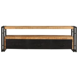 vidaXL Mueble de TV madera maciza de mango 120x30x40 cm