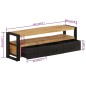 vidaXL Mueble de TV madera maciza de mango 120x30x40 cm