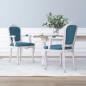 vidaXL Sillas de comedor 2 unidades terciopelo azul 62x59,5x100,5 cm vidaXL Sillas de comedor 2 unidades terciopelo azul 62x59,5x100,5 cm