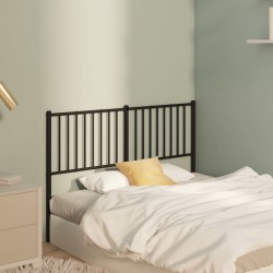 vidaXL Cabecero de metal negro 135 cm