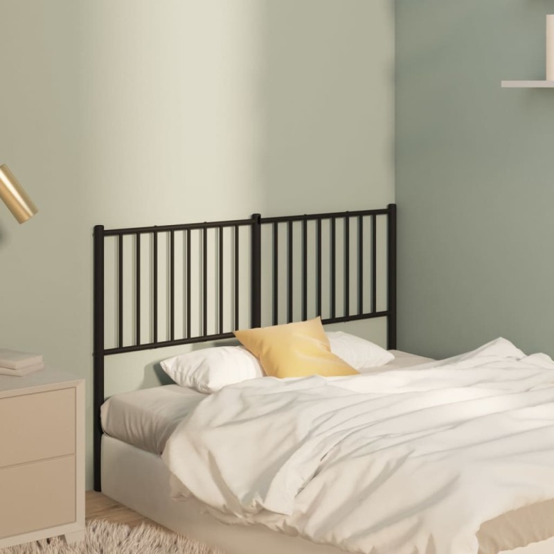 vidaXL Cabecero de metal negro 135 cm vidaXL Cabecero de metal negro 135 cm