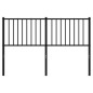 vidaXL Cabecero de metal negro 135 cm vidaXL Cabecero de metal negro 135 cm
