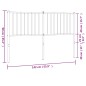 vidaXL Cabecero de metal negro 135 cm vidaXL Cabecero de metal negro 135 cm