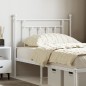vidaXL Cabecero de metal blanco 90 cm vidaXL Cabecero de metal blanco 90 cm