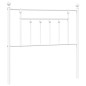 vidaXL Cabecero de metal blanco 90 cm vidaXL Cabecero de metal blanco 90 cm
