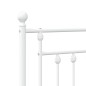 vidaXL Cabecero de metal blanco 90 cm vidaXL Cabecero de metal blanco 90 cm