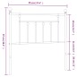 vidaXL Cabecero de metal blanco 90 cm vidaXL Cabecero de metal blanco 90 cm