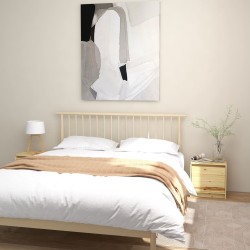 vidaXL Mesitas de noche 2 uds madera maciza de abeto 40x30,5x40 cm