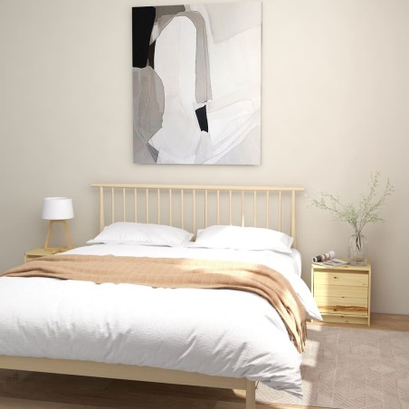 vidaXL Mesitas de noche 2 uds madera maciza de abeto 40x30,5x40 cm