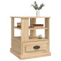 vidaXL Mesa auxiliar madera contrachapada roble Sonoma 50x50x60 cm vidaXL Mesa auxiliar madera contrachapada roble Sonoma 50x50x60 cm