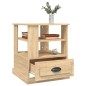 vidaXL Mesa auxiliar madera contrachapada roble Sonoma 50x50x60 cm vidaXL Mesa auxiliar madera contrachapada roble Sonoma 50x50x60 cm