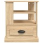 vidaXL Mesa auxiliar madera contrachapada roble Sonoma 50x50x60 cm vidaXL Mesa auxiliar madera contrachapada roble Sonoma 50x50x60 cm