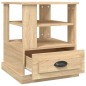 vidaXL Mesa auxiliar madera contrachapada roble Sonoma 50x50x60 cm vidaXL Mesa auxiliar madera contrachapada roble Sonoma 50x50x60 cm