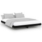 vidaXL Estructura de cama madera de ingeniería negra 180x200 cm