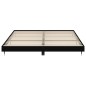 vidaXL Estructura de cama madera de ingeniería negra 180x200 cm
