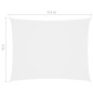 vidaXL Toldo de vela rectangular tela Oxford blanco 3x4,5 m vidaXL Toldo de vela rectangular tela Oxford blanco 3x4,5 m