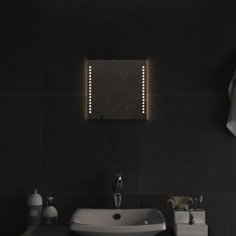 vidaXL Espejo de baño con LED 30x30 cm vidaXL Espejo de baño con LED 30x30 cm
