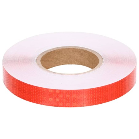 vidaXL Cinta adhesiva reflectante PVC rojo 2,5 cm x 50 m