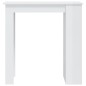 vidaXL Mesa bar con estante almacenaje blanco brillo 102x50x103,5 cm vidaXL Mesa bar con estante almacenaje blanco brillo 102x50x103,5 cm