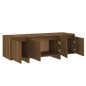 vidaXL Mueble para TV madera contrachapada marrón roble 120x30x40,5 cm