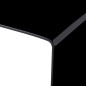 vidaXL Mesa de centro de vidrio templado negro 98x45x31 cm 