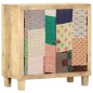 vidaXL Aparador estilo patchwork de madera maciza mango 70x35x75 cm vidaXL Aparador estilo patchwork de madera maciza mango 70x35x75 cm
