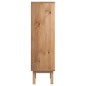 vidaXL Zapatero con 3 cajones OTTA madera maciza de pino marrón vidaXL Zapatero con 3 cajones OTTA madera maciza de pino marrón
