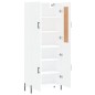 vidaXL Aparador alto madera contrachapada blanco 69,5x34x180 cm vidaXL Aparador alto madera contrachapada blanco 69,5x34x180 cm