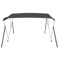 vidaXL Toldo Bimini de 3 arcos gris antracita 183x140x137 cm vidaXL Toldo Bimini de 3 arcos gris antracita 183x140x137 cm