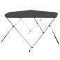 vidaXL Toldo Bimini de 3 arcos gris antracita 183x140x137 cm vidaXL Toldo Bimini de 3 arcos gris antracita 183x140x137 cm