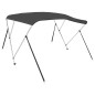 vidaXL Toldo Bimini de 3 arcos gris antracita 183x140x137 cm vidaXL Toldo Bimini de 3 arcos gris antracita 183x140x137 cm