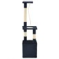 vidaXL Rascador para gatos poste rascador de sisal 109 cm azul oscuro